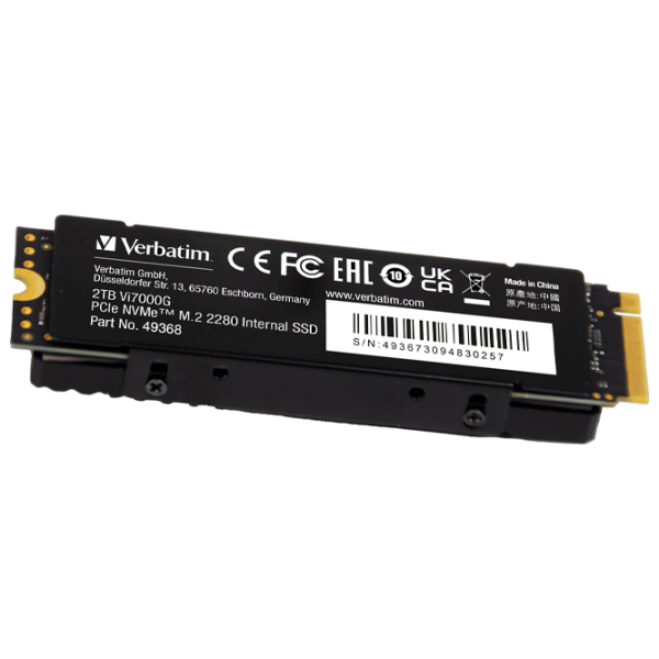 SSD Verbatim Vi7000G M.2 NVMe 2 TB Viteza de citire: 7000 MB/s,
Viteza de inscriere: 6500 MB/s photo 3