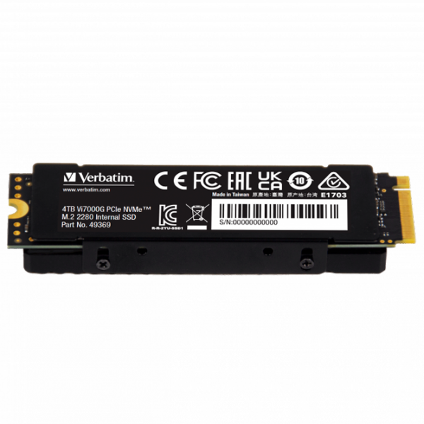 SSD Verbatim Vi7000G M.2 NVMe 4 TB Viteza de citire: 7000 MB/s,
Viteza de inscriere: 6400 MB/s photo 2