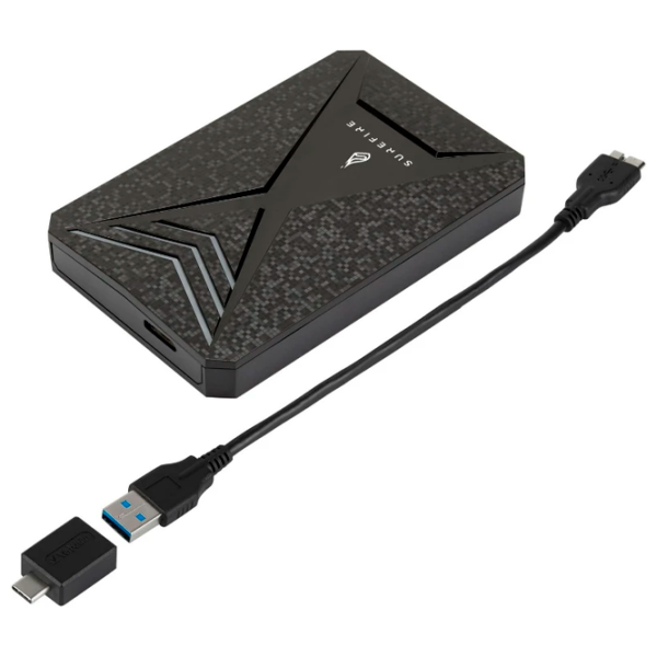 Unități de stocare externe SSD Verbatim Surefire GX3 Gaming 512 GB Black  photo 3