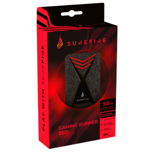 Unități de stocare externe SSD Verbatim Surefire GX3 Gaming 512 GB Black  photo 6