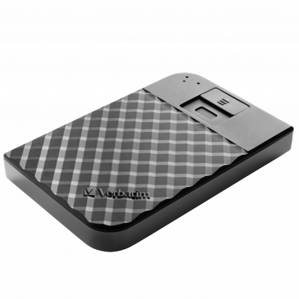 Unitate externă de stocare HDD Verbatim Fingerprint Secure 1 TB Black  photo 2