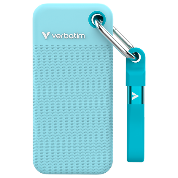 Unități de stocare externe SSD Verbatim Pocket Colour Edition 2 TB Polar Blue  photo 1
