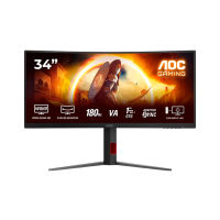 Monitor AOC CU34G4 Black 34" WQHD VA WLED