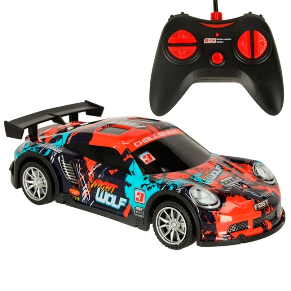 Mașină Lead Honor Sports Car Body Light Wolf LH-C070
Black
Red  photo 4