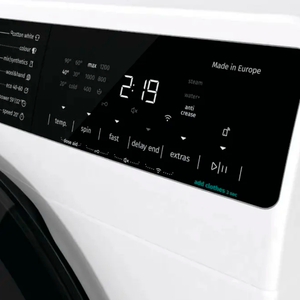 Mașină de spălat Gorenje WNS1X4ARTWIFI White 10.5 kg, 1400 rpm, A+++ photo 9