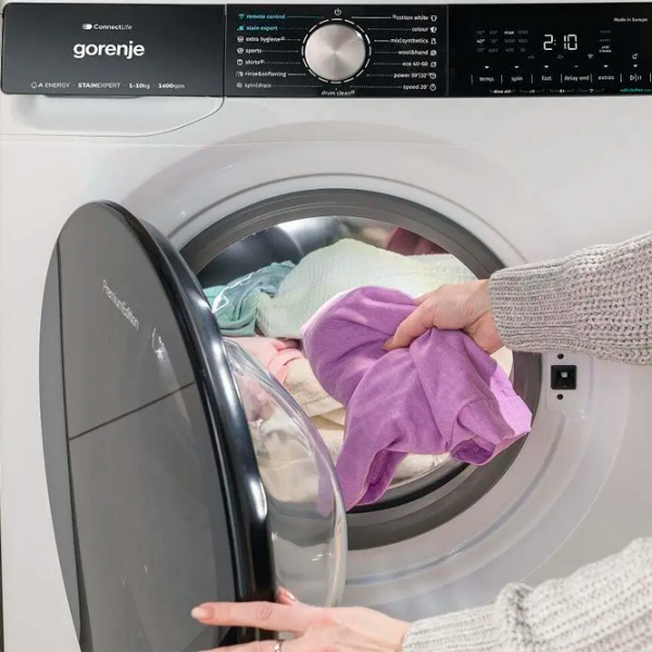 Mașină de spălat Gorenje WNS1X4ARTWIFI White 10.5 kg, 1400 rpm, A+++ photo 10