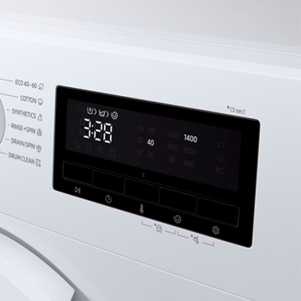 Mașină de spălat Samsung WW70FG3M05TWLF White 7 kg, 1400 rpm, A photo 10