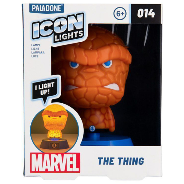 Lampă LED Paladone Marvel Fantastic Four The Thing Orange Baterie photo 2