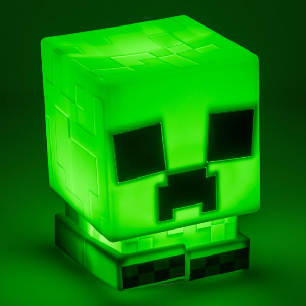 Lampă LED Paladone Minecraft Creeper SquishyGlo Green Acumulator photo 4