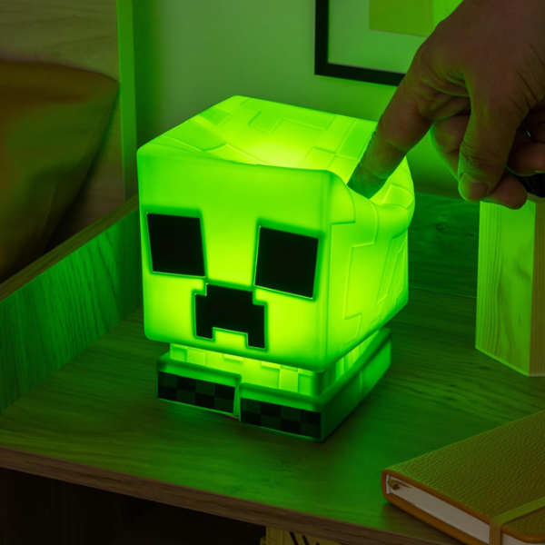 Lampă LED Paladone Minecraft Creeper SquishyGlo Green Acumulator photo 5