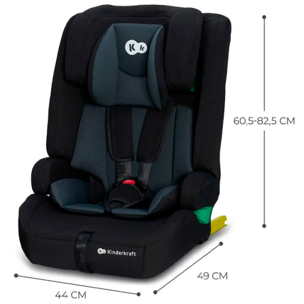 Scaun auto KinderKraft Safety Fix 2 KCSAFI02BLK0000 Dark Gray 9 luni - 12 ani, 36 kg photo 2