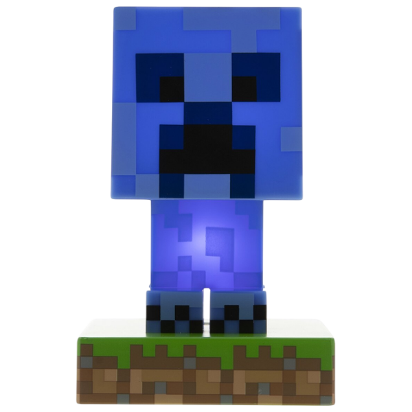 Lampă LED Paladone Minecraft Charged Creeper Blue Baterie photo 2