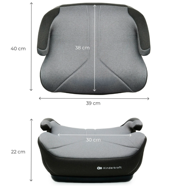 Scaun auto KinderKraft I-Boost 2 KCIBOO02GRY0000 Light Grey  - 12 ani, 36 kg photo 2