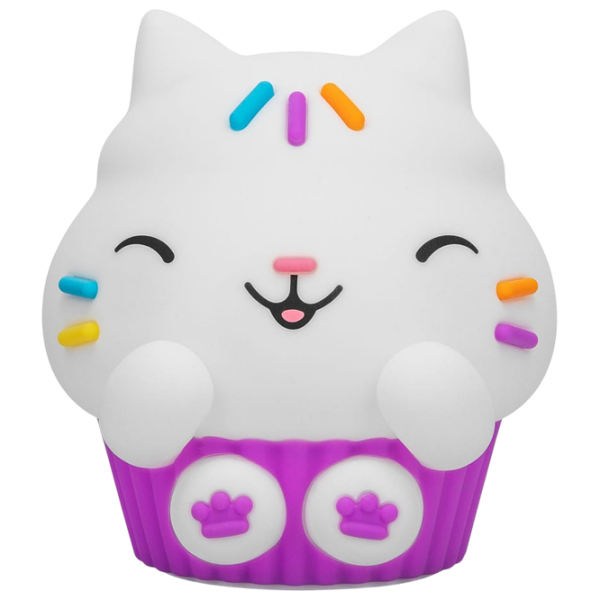 Lampă LED Paladone Gabbys Dollhouse Cakey Cat SquishyGlo White Acumulator photo 1