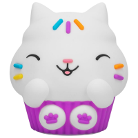 Lampă LED Paladone Gabbys Dollhouse Cakey Cat SquishyGlo White Acumulator