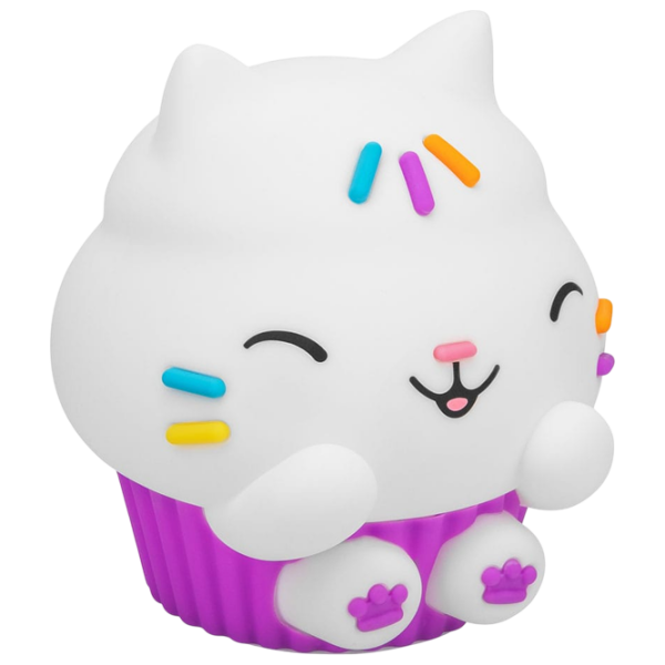 Lampă LED Paladone Gabbys Dollhouse Cakey Cat SquishyGlo White Acumulator photo 2