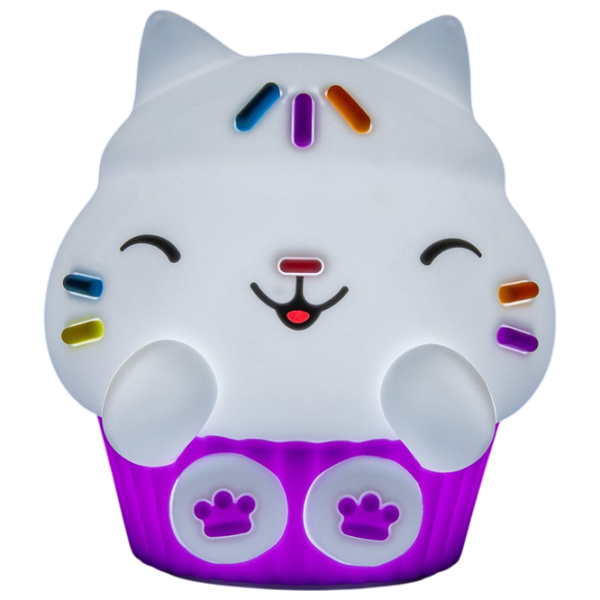 Lampă LED Paladone Gabbys Dollhouse Cakey Cat SquishyGlo White Acumulator photo 3