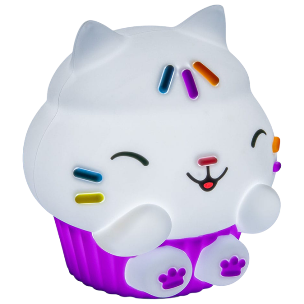 Lampă LED Paladone Gabbys Dollhouse Cakey Cat SquishyGlo White Acumulator photo 4