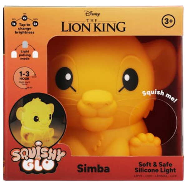 Lampă LED Paladone Disney Simba SquishyGlo Orange Acumulator photo 5