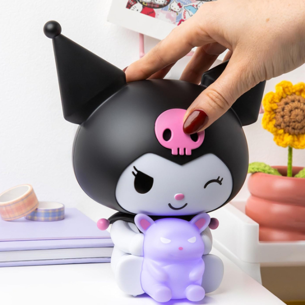 Lampă LED Paladone Hello Kitty Kuromi GloBuddies Black Baterie photo 4