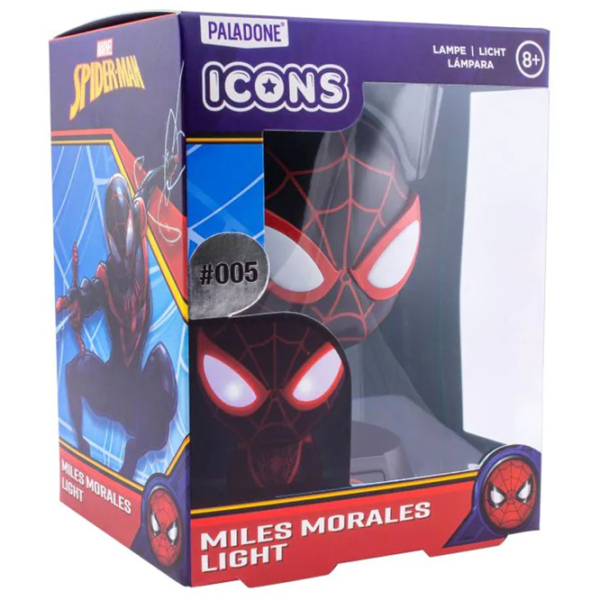 Lampă LED Paladone Marvel Spiderman Miles Morales Black Baterie photo 4