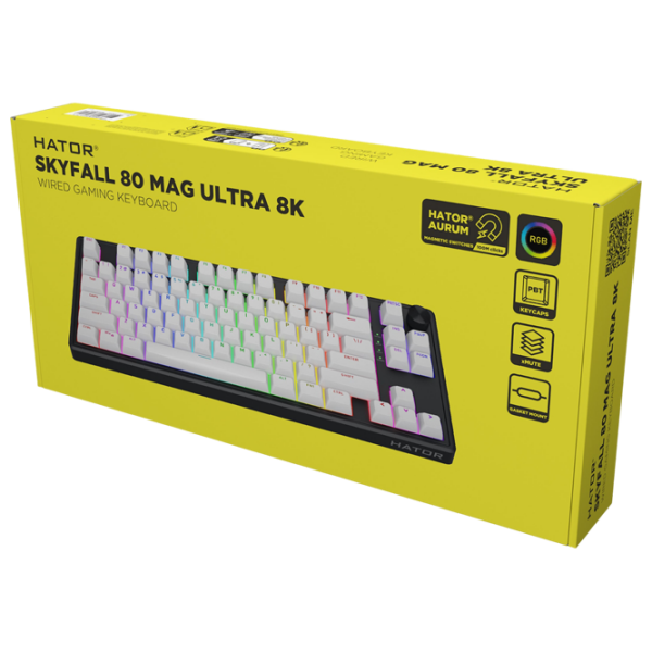 Tastatură Hator Skyfall 80 MAG ULTRA 8K Black Gaming, Fără fir photo 6