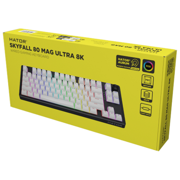 Tastatură Hator Skyfall 80 MAG ULTRA 8K Black Gaming, Fără fir photo 4