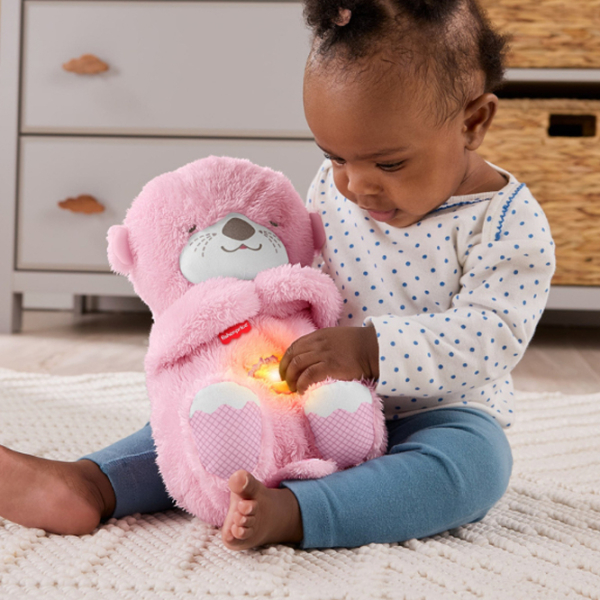 Jucărie moale Fisher Price OTTER JLJ33 Pink 0+ photo 5
