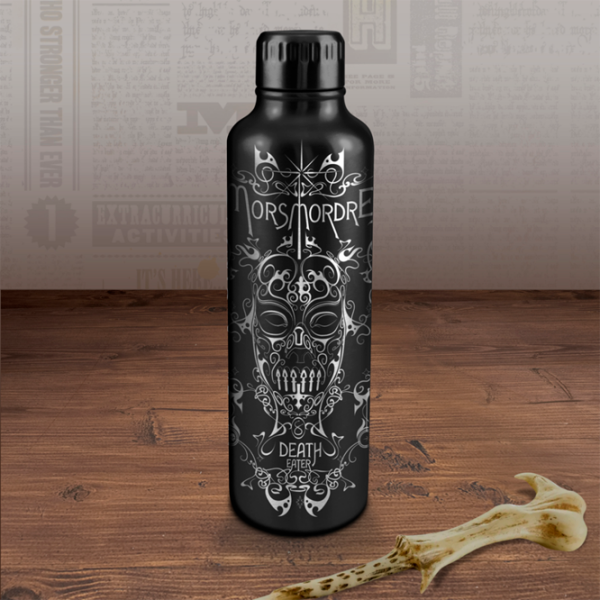 Sticlă pentru apă Paladone Metal Water Bottle Black 0.45l photo 2