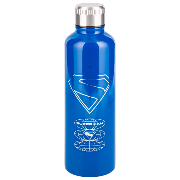 Sticlă pentru apă Paladone Superman Theatrical Metal Water Bottle Blue 0.5l photo 1