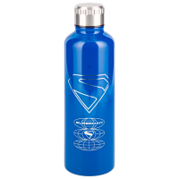 Sticlă pentru apă Paladone Superman Theatrical Metal Water Bottle Blue 0.5l