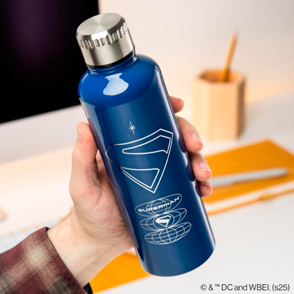 Sticlă pentru apă Paladone Superman Theatrical Metal Water Bottle Blue 0.5l photo 5