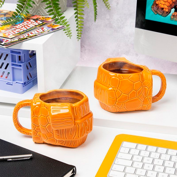 Бутылка для воды Paladone Marvel Fantastic Four The Thing Shaped Mug Оранжевый 500 мл photo 2