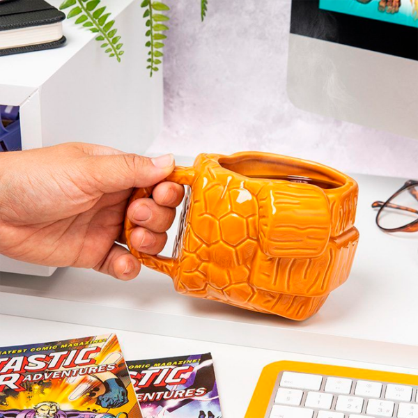 Бутылка для воды Paladone Marvel Fantastic Four The Thing Shaped Mug Оранжевый 500 мл photo 3