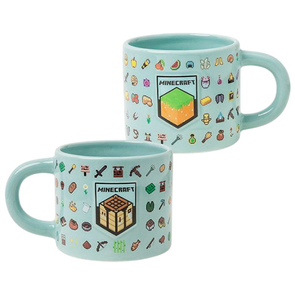 Кружка Paladone Minecraft Embossed Mug Синий 400 мл photo 1