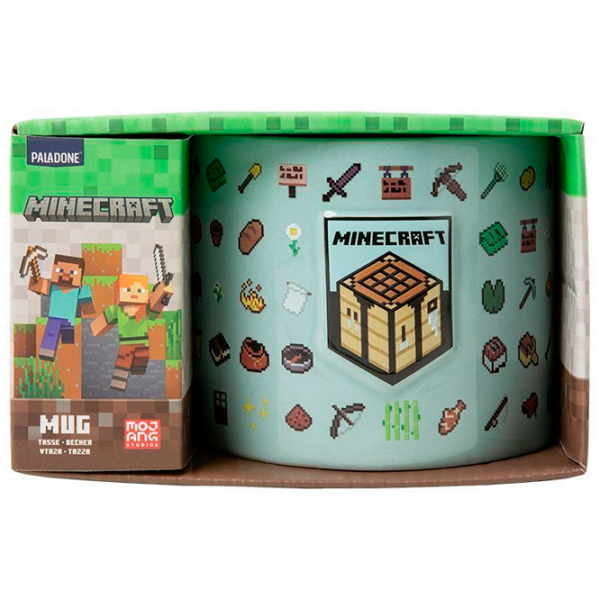 Кружка Paladone Minecraft Embossed Mug Синий 400 мл photo 2