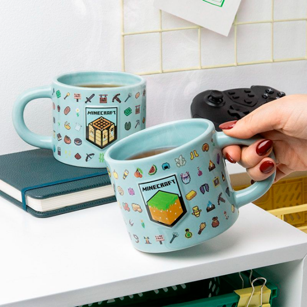 Кружка Paladone Minecraft Embossed Mug Синий 400 мл photo 3