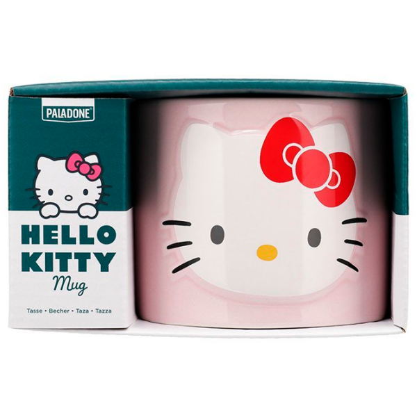 Cană Paladone Hello Kitty Embossed Mug Pink 400 ml photo 3