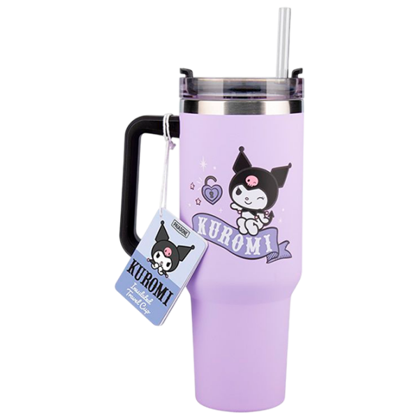 Cană Paladone Kuromi Insulated Cup and Straw Violet 0.9l photo 1