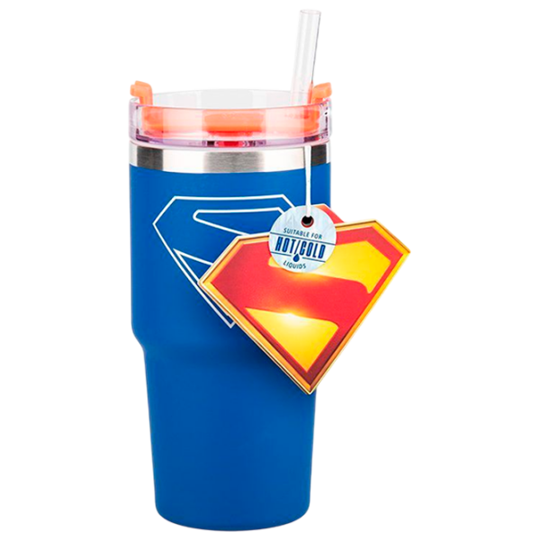 Sticlă pentru apă Paladone Superman Theatrical Gamer Cup Blue 0.6l photo 1