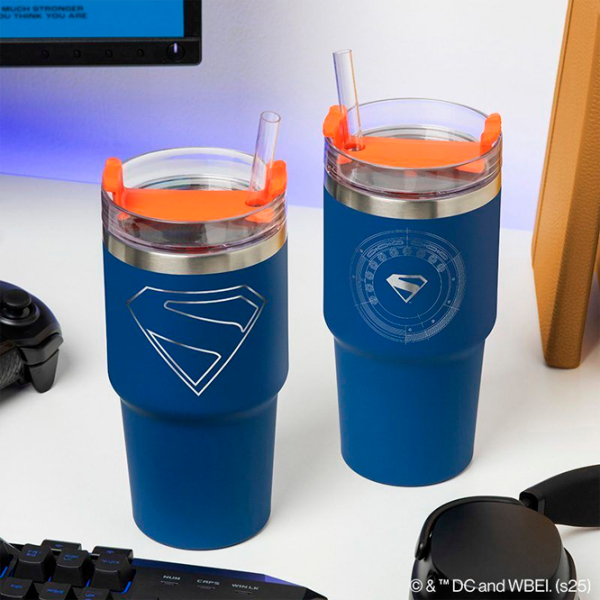 Sticlă pentru apă Paladone Superman Theatrical Gamer Cup Blue 0.6l photo 3