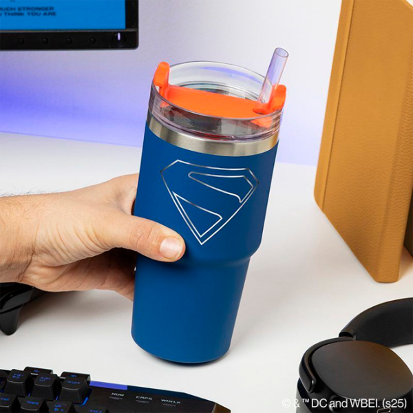 Sticlă pentru apă Paladone Superman Theatrical Gamer Cup Blue 0.6l photo 4