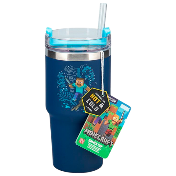 Sticlă pentru apă Paladone Gamer Cup Blue 0.6l photo 1