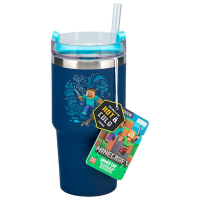 Sticlă pentru apă Paladone Gamer Cup Blue 0.6l