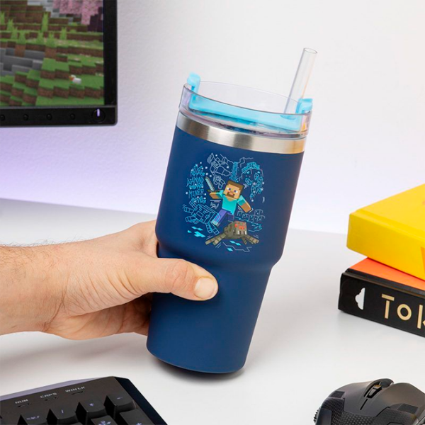 Sticlă pentru apă Paladone Gamer Cup Blue 0.6l photo 4
