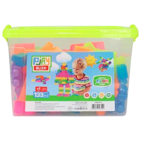 Constructor Play Toys Play Blox Multicolor Numărul de piese 133, 1+ photo 1