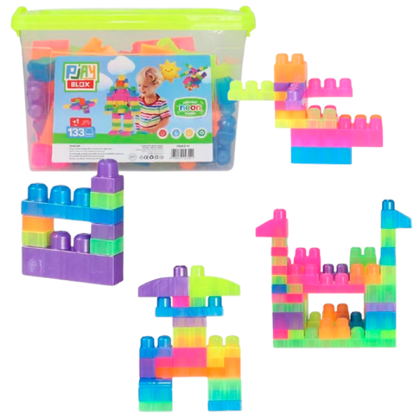 Constructor Play Toys Play Blox Multicolor Numărul de piese 133, 1+ photo 3