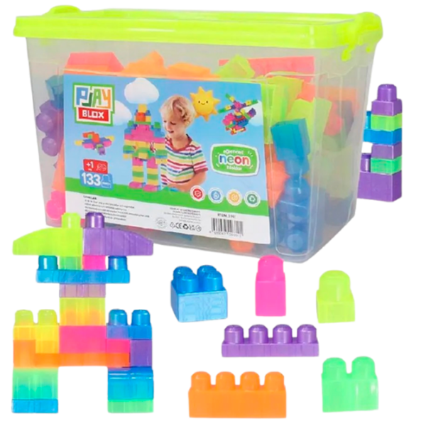 Constructor Play Toys Play Blox Multicolor Numărul de piese 133, 1+ photo 6