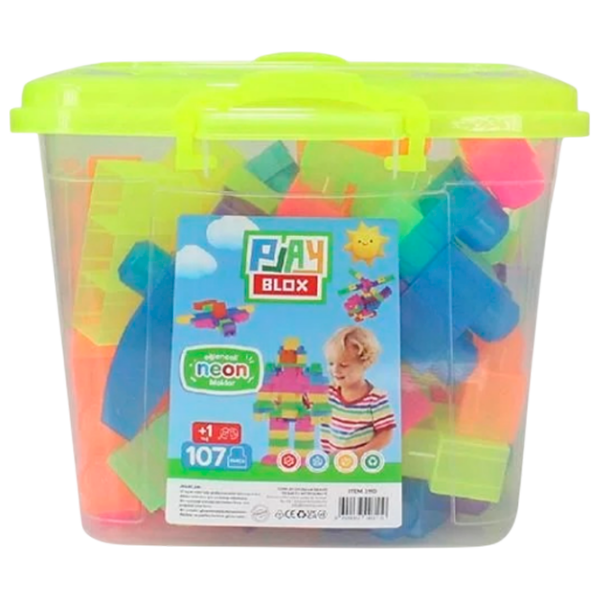 Constructor Play Toys Play Blox Multicolor Numărul de piese 107, 1+ photo 1