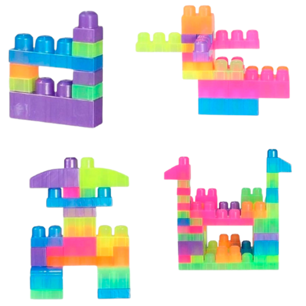 Constructor Play Toys Play Blox Multicolor Numărul de piese 107, 1+ photo 2